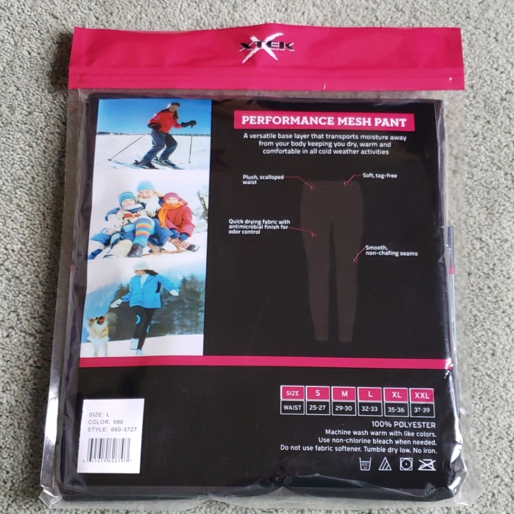 NIB Mesh Base Layer Sz L - Picture 3 of 4